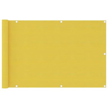 Vidaxl Balkonski zastor žuti 90 x 400 cm HDPE