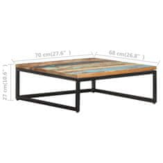 Vidaxl Uklapajući stolići za kavu 2 kom od masivnog obnovljenog drva