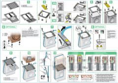 Meliconi 656114 spojni element za perilicu/sušilicu s policom Torre Pro L60 - otvorena ambalaža