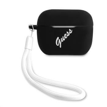 Guess Vintage silikonska maskica za Airpods Pro GUACAPLSVSBW, crna