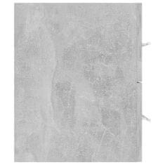 Vidaxl 2-dijelni set kupaonskog namještaja od iverice siva boja betona