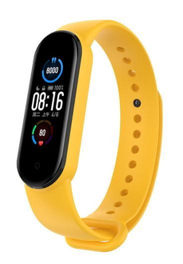 EPICO Silicone Band remen za Xiaomi Mi Smart Band 6, silikonski, žuti