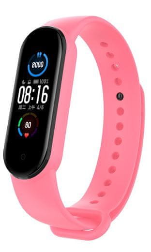 EPICO Silicone Band remen za Xiaomi Mi Smart Band 6, silikonski, ružičasta