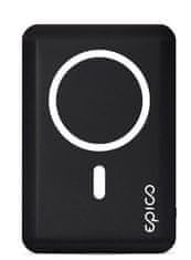 EPICO prijenosna baterija 5000mAh Magnetic Wireless Powerbank, crna 9915101300192