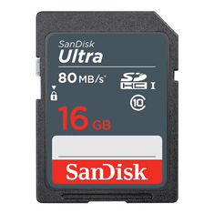 SanDisk Ultra SDHC memorijska kartica, 16 GB, 80 MB/s