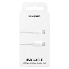 Samsung podatkovni kabel EF-DN975BWE Super Fast Charge Type C na Type C, bijel