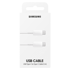 Samsung podatkovni kabel EF-DN975BWE Super Fast Charge Type C na Type C, bijel