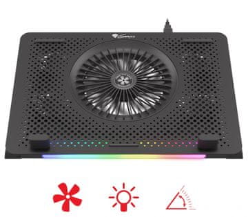 Genesis Oxid 450 stalak za hlađenje prijenosnih računala, 39.6 cm, RGB