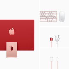 Apple iMac 24 računalo, 256 GB, Pink - SLO (mgpm3cr/a)