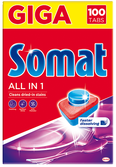 Somat tablete za perilicu suđa All in 1, 100 komada
