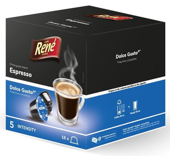 René set kapsula Espresso za aparat za kavu Dolce Gusto, 16 komada