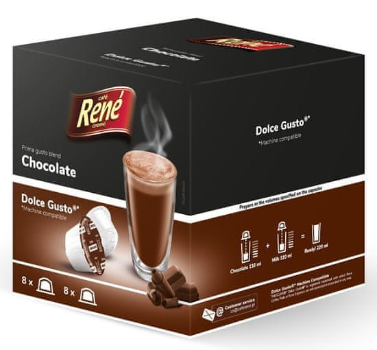 René set kapsula Chocolate za aparat za kavu Dolce Gusto 16 komada, 4 pakiranja