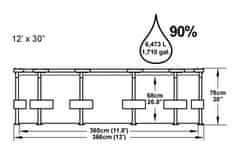 Bestway Steel Pro Max 3,66 x 0,76 m 56416 + Uložak za filtraciju
