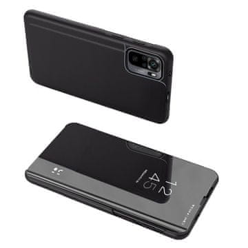 HURTEL Preklopna maska Clear View za Xiaomi Redmi Note 11 Pro+/11 Pro/Poco X4 NFC/Mi11i HyperCharge, crna