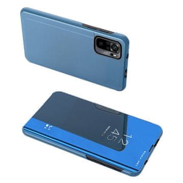 HURTEL Preklopna maska Clear View za Poco M4 Pro 5G, plava