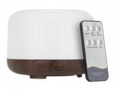 Malatec Aromatico LED ovlaživač i difuzor arome, s daljinskim upravljačem i timerom, 4 u 1, bijelo-smeđ