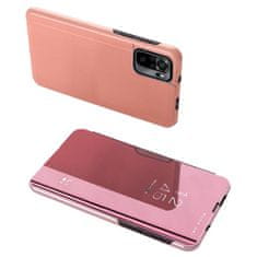 MG Clear View preklopna maska za Xiaomi Redmi Note 11 Pro, ružičasta