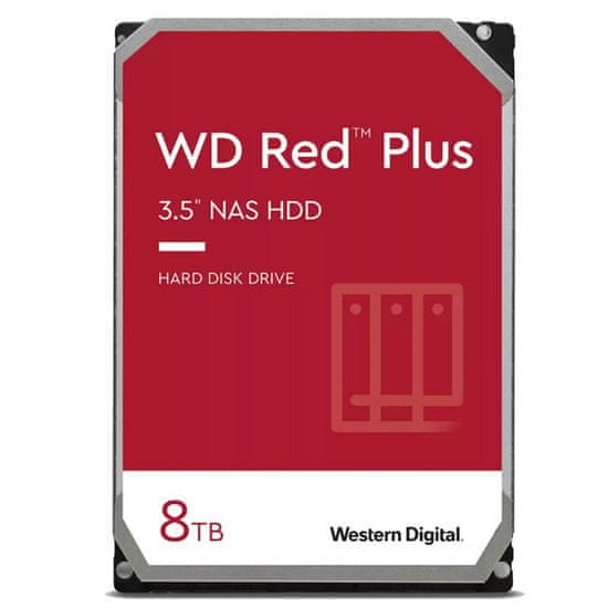 Western Digital Red Plus tvrdi disk, 8 TB, SATA3, 7200 rpm, 256 MB (WD80EFBX)