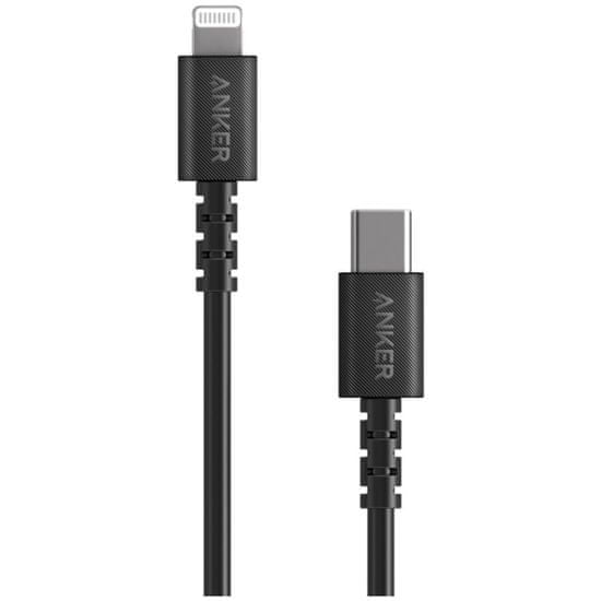 Anker PowerLine Select USB-C na Lightning podatkovni kabel, 1,8 m, crni