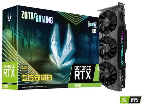 Zotac Gaming GeForce RTX 3090 Trinity OC grafička kartica, 24 GB GDDR6X
