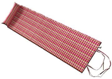 ACRAsport Ležaljka za plažu s jastukom crvena 184 x 55 x 1,5 cm L02/1-CRV