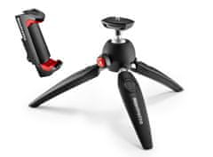 Manfrotto PIXI Evo stolni stalak za fotografije s 2 dijela (MTPIXIEVO BK) + Pixi držač za pametni telefon (MCPIXI) crni