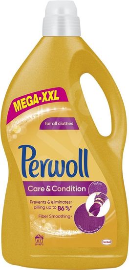 Perwoll Care & Condition gel za pranje rublja, 4,05 l
