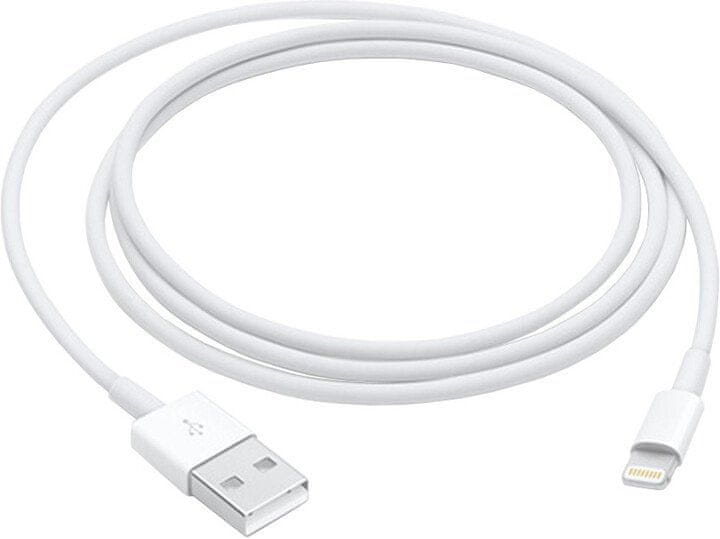 Apple USB-A kabel za punjenje i prijenos podataka - Lightning, M/M, 1 m, bijeli (MXLY2ZM/A)