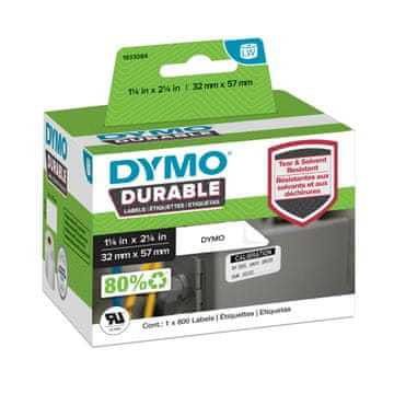 Dymo Durable naljepnice za Label Writer 450, 2 role, 57 x 32 mm bijela