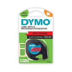 Dymo LT traka 12 mm, crna na crvenoj podlozi, 91203 (S0721630)