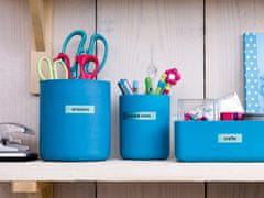 Dymo LT traka 12 mm, crna na crvenoj podlozi, 91203 (S0721630)