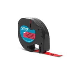 Dymo LT traka 12 mm, crna na crvenoj podlozi, 91203 (S0721630)