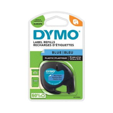 Dymo LT traka 12 mm, crna na plavoj podlozi, 91205 (S0721650)