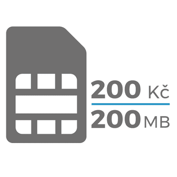 Secutek SIM kartica (200,-Kč / 200 MB)
