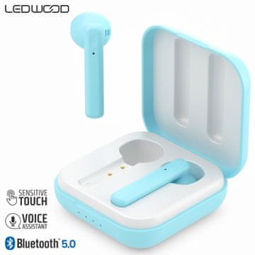 LEDWOOD Hubble bežične slušalice, plave