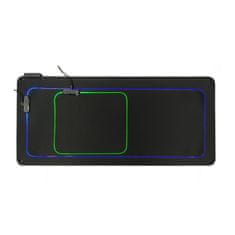 MG gaming podloga za miš, RGB LED, 80x30 cm, crno