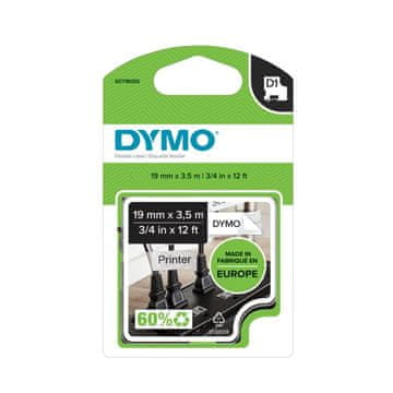 Dymo traka za ispis naljepnica D1, širina 19mm/3,5m, najlon bijela 16958