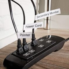 Dymo D1 traka 19 mm, crna na bijeloj podlozi, fleksibilni najlon (S0718050)