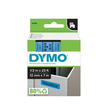 Dymo Traka za ispis naljepnica D1, širina 12mm/7m, plava 45016