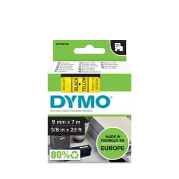 Dymo traka za ispis naljepnica D1 Schriftband 9 mm x 7 m, žuta