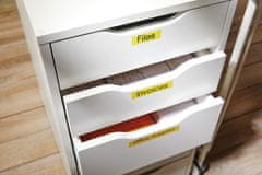 Dymo D1 traka 12 mm, crna na žutoj podlozi, 450180 (S0720580)