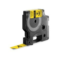 Dymo Rhino traka 12 mm, crna na žutoj, vinilna (18432)
