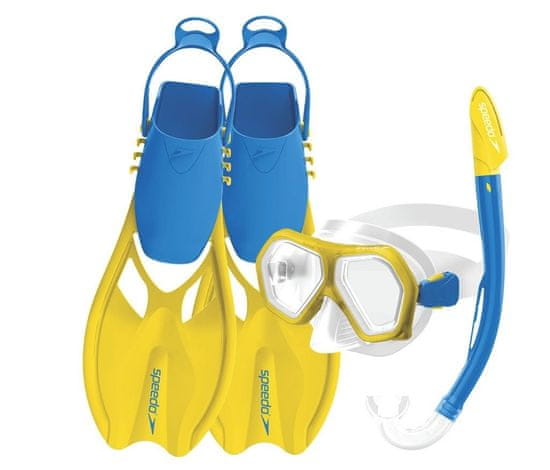 Speedo Leisure set za ronjenje, dječji, dvostruke leće + peraje