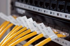 Dymo Rhino traka 19 mm, crna na metalu, izdržljivi poliester (18487)