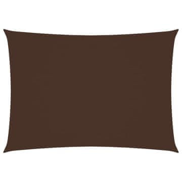 Vidaxl Jedro protiv sunca od tkanine Oxford pravokutno 3,5x4,5 m smeđe