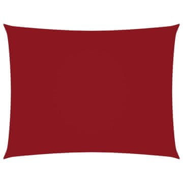 Vidaxl Jedro protiv sunca od tkanine Oxford pravokutno 3x4,5 m crveno