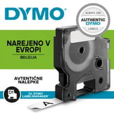 Dymo D1 45811 traka, 19 mm x 7 m, bijelo/ crna