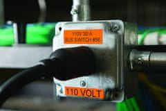 Dymo Rhino traka 19 mm, crna na narančastoj, vinilna (18436)