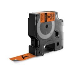 Dymo Rhino traka 19 mm, crna na narančastoj, vinilna (18436)