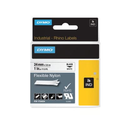   Dymo Rhino 1734524 traka, 24 mm x 3,5m, crno bijela 